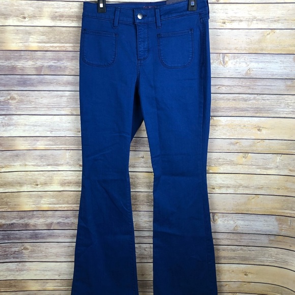 ✨ NYDJ Farrah Flare Fort Wayne Blue Size 4 - Picture 2 of 6